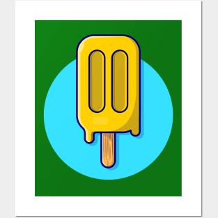 Popsicle Cartoon Vector Icon Illustration (6) Posters and Art